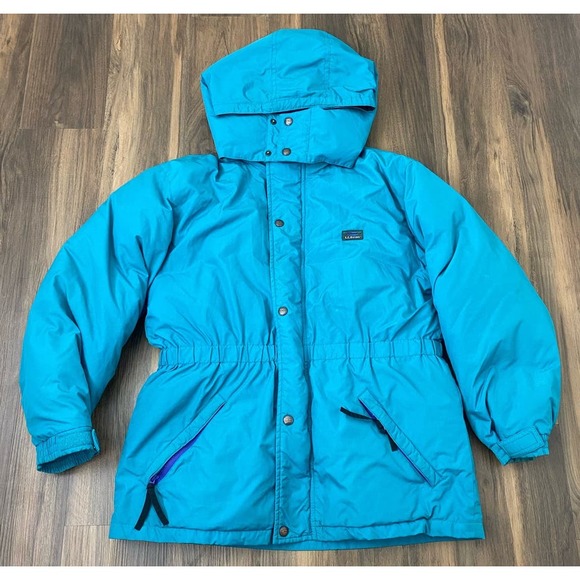 L.L.Bean Other - VTG Youth LL Bean Penobscot Parka nylon goose down hooded jacket coat L (14-16)